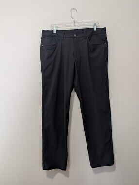 Lululemon Obsidian ABC Pant Straight Fit 5-Pocket Mens Golf Travel  Trousers 34